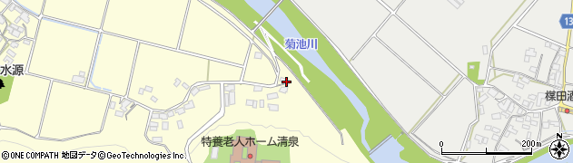 熊本県菊池市七城町亀尾2358周辺の地図