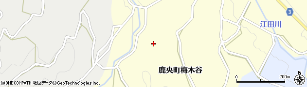熊本県山鹿市鹿央町梅木谷周辺の地図