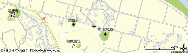 熊本県菊池市七城町亀尾1964周辺の地図