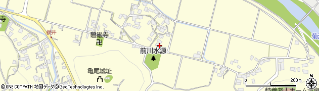 熊本県菊池市七城町亀尾2114周辺の地図