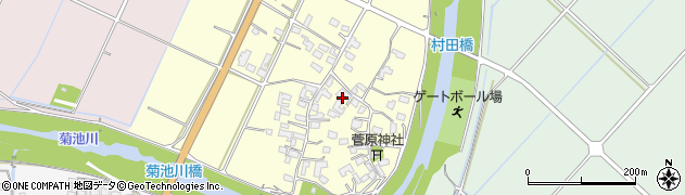 熊本県菊池市村田周辺の地図