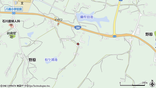 〒864-0163 熊本県荒尾市野原の地図