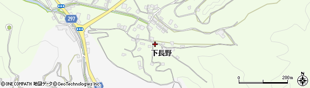 愛媛県南宇和郡愛南町城辺甲下長野周辺の地図