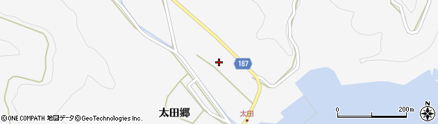 長崎県南松浦郡新上五島町太田郷1592周辺の地図