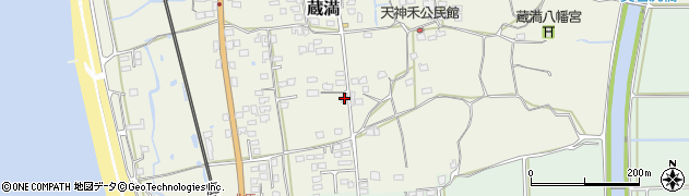 熊本県荒尾市蔵満336周辺の地図