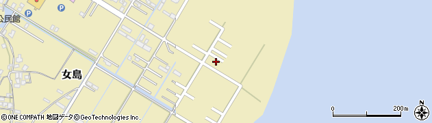 高瀬商事　女島工場周辺の地図