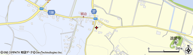 熊本県菊池市七城町亀尾712周辺の地図