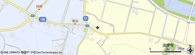 熊本県菊池市七城町亀尾91周辺の地図
