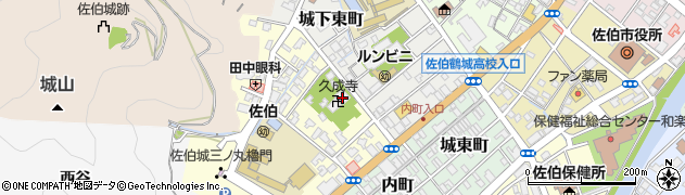 久成寺周辺の地図
