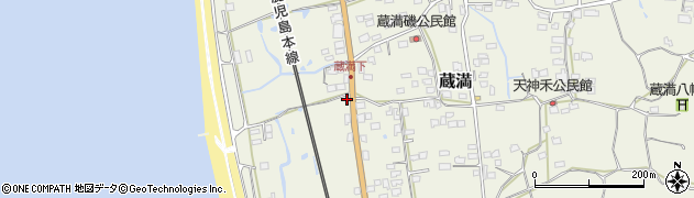 熊本県荒尾市蔵満254周辺の地図