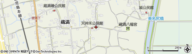 熊本県荒尾市蔵満704周辺の地図
