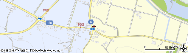熊本県菊池市七城町亀尾90周辺の地図
