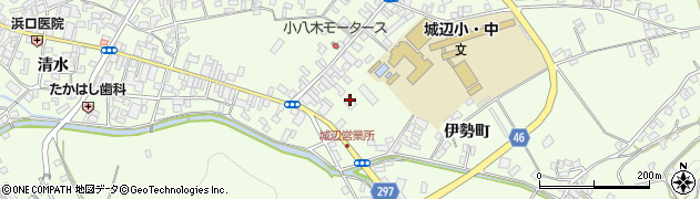 宇和島ハイヤー株式会社　城辺営業所周辺の地図