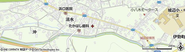 愛媛県愛南町（南宇和郡）城辺甲周辺の地図