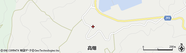 愛媛県南宇和郡愛南町高畑244周辺の地図