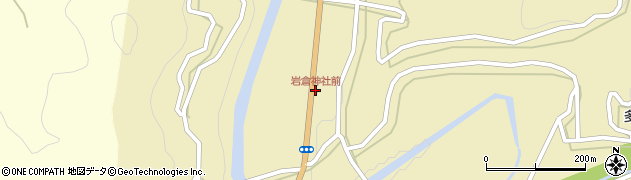 岩倉神社前周辺の地図