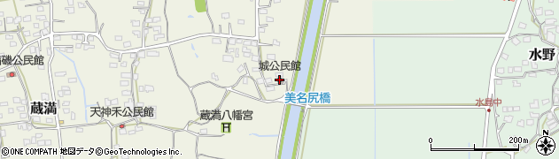 城公民館周辺の地図