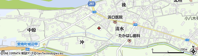 愛媛県南宇和郡愛南町城辺甲沖周辺の地図
