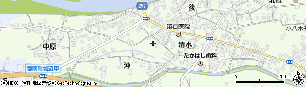 愛媛県愛南町（南宇和郡）城辺甲（沖）周辺の地図