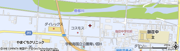 愛媛県南宇和郡愛南町御荘平城周辺の地図