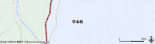 高知県宿毛市草木薮周辺の地図