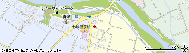 熊本県菊池市七城町亀尾7周辺の地図