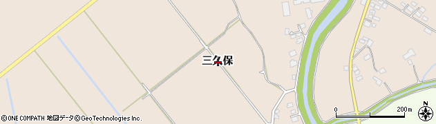 熊本県阿蘇市三久保周辺の地図