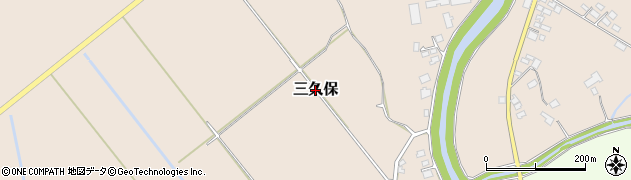 熊本県阿蘇市三久保周辺の地図