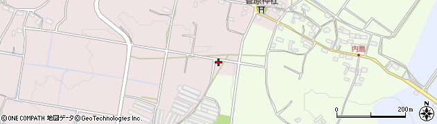 熊本県菊池市七城町小野崎周辺の地図