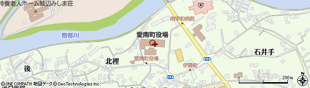 愛南町役場　議会事務局周辺の地図