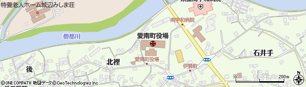 愛媛県愛南町（南宇和郡）周辺の地図