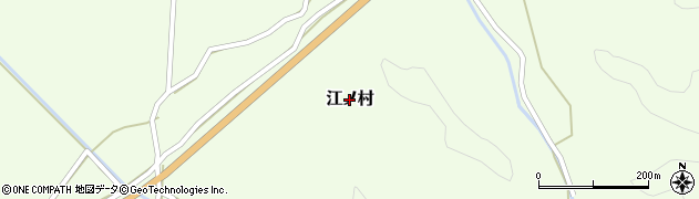 高知県四万十市江ノ村周辺の地図