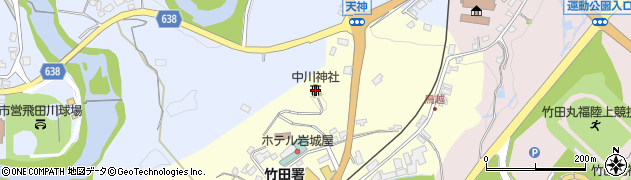 中川神社周辺の地図