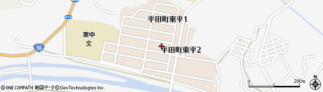 高知県宿毛市平田町東平周辺の地図