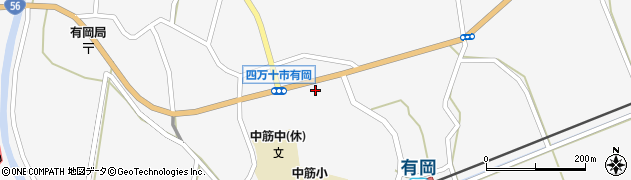 高知県四万十市有岡1078周辺の地図