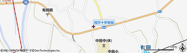 高知県四万十市有岡1054周辺の地図