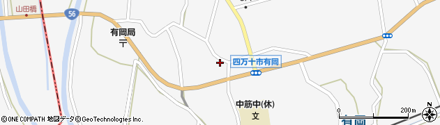 高知県四万十市有岡1271周辺の地図