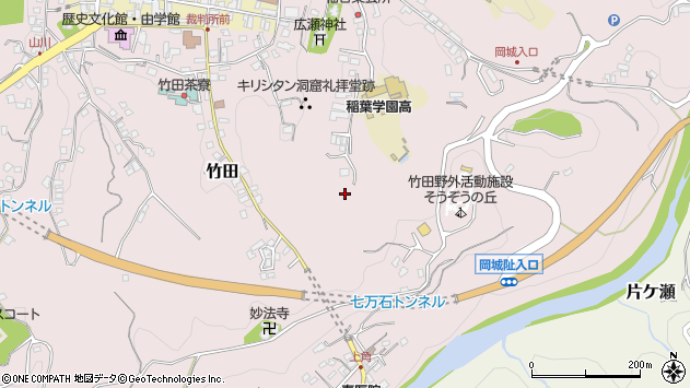 〒878-0013 大分県竹田市竹田の地図