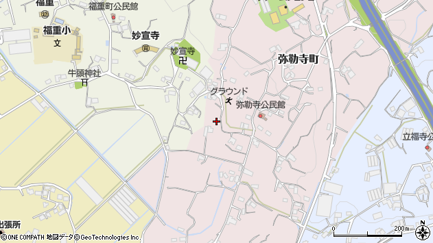 〒856-0005 長崎県大村市弥勒寺町の地図