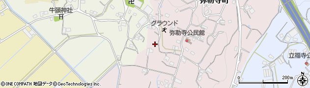 長崎県大村市弥勒寺町周辺の地図