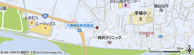 愛媛県南宇和郡愛南町御荘平城1540周辺の地図
