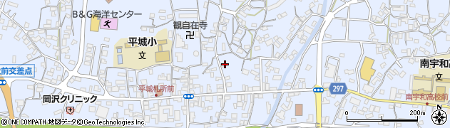 愛媛県南宇和郡愛南町御荘平城2201周辺の地図