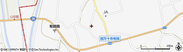 高知県四万十市有岡1684周辺の地図