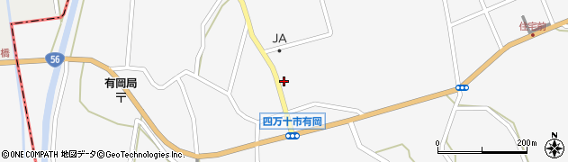 高知県四万十市有岡周辺の地図