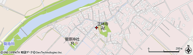 熊本県菊池市下赤星周辺の地図