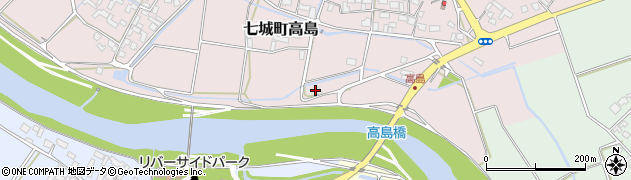 熊本県菊池市七城町高島561周辺の地図