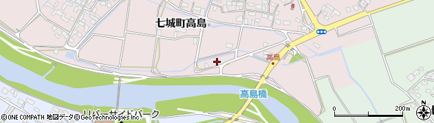 熊本県菊池市七城町高島563周辺の地図