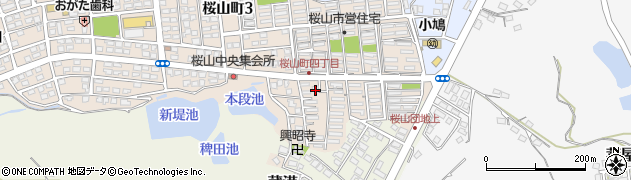 中尾酒店周辺の地図