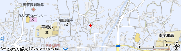 愛媛県南宇和郡愛南町御荘平城2751周辺の地図