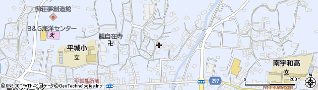 愛媛県南宇和郡愛南町御荘平城2812周辺の地図